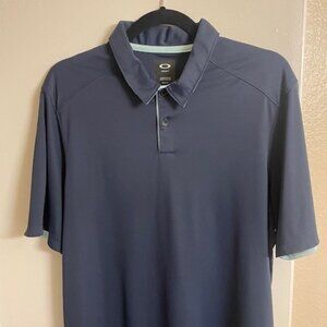 Oakley Tech Golf Polo Size L Navy Blue